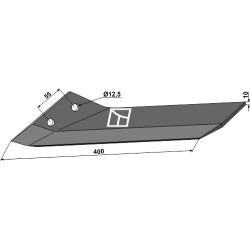 Aileron de rechange - gauche - Lemken Kristall - 3374541
