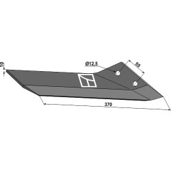 Aileron de rechange - droit - Lemken Kristall - 3374536