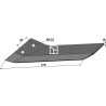 Aileron de rechange - gauche - Lemken Kristall - 3374537