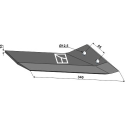 Aileron de rechange - droit - Lemken Kristall - 3374530