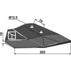 Aileron de rechange - droit - Lemken Thorit - 3374428