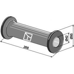 Pièce intercalaire pour arbre carré 28x28 - Frost - 05040.100.02