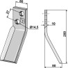 Dent rotative 200x60mm, droit - Sicma