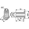 Entretoise interne 54xØ17xØ49 - Ungarn - 198-RZ3