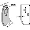 Lame 130x75mm - Taarup - 49305000
