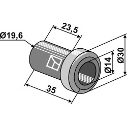 Entretoise 35xØ14xØ30 - Spearhead - 1777721