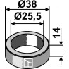 Entretoise 14xØ25,5xØ38 - Spearhead - 7770707
