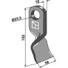 Couteau torsadé 152x58mm - Orsi - 23044