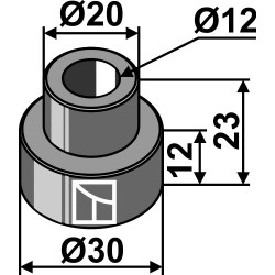 Entretoise 23xØ12xØ30 - Irus - 10165200190