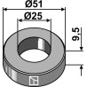 Rondelle Ø51x9,5xØ25 - Ferri - 1101034