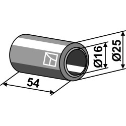 Entretoise 54xØ16xØ25 - Bomford - 7190117