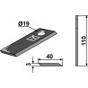 Couteau rotatif 110x40mm - Agria - 479045-AG