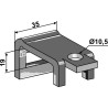 Bride de fixation pour dent 20x6,5