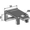 Bride de fixation pour dent 20x6,5