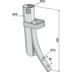 Pipe à lisier Ø48
