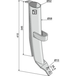 Pipe à lisier Ø58 - Samson - 1224374