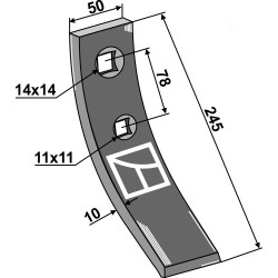 Pointe pour soc à ailette - Rabe - GG-251 6343.30.03