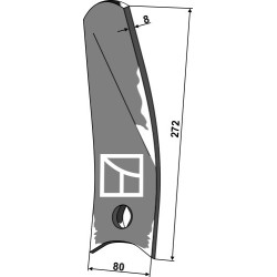 Tôle de guidage - droite - POttinger - 9762500360
