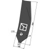 Déflecteur lateral - gauche - Lemken Karat - 3374491