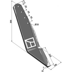 Soc sous soleur - droite - Lemken - 3513300