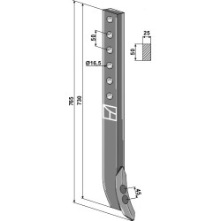 Efface-trace avec soc - Väderstad - 428578