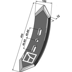 Pointe - modèle nouveau - Köckerling Quadro-Triomix - 506033