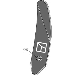 Déflecteur lateral - droit - Köckerling Topmix - 506000