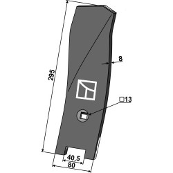 Déflecteur latéral - gauche - Komet - 10-005.125