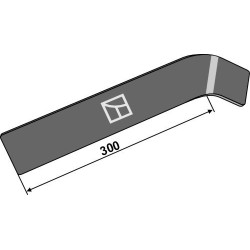 Pièce d'usure - droite - Köckerling Vario - 633930