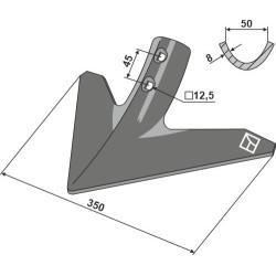 Soc triangulaire 350mm