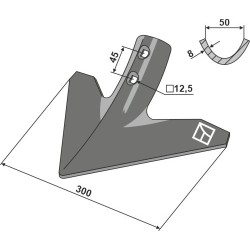 Soc triangulaire 300mm
