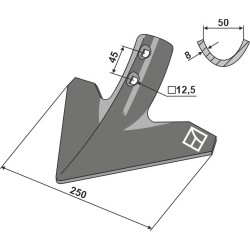 Soc triangulaire 250mm - Kerner - 066036