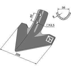 Soc triangulaire 200mm - Strom - KM060658