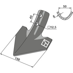 Soc triangulaire 150mm