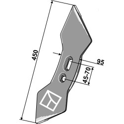 Soc double-coeur 450mm
