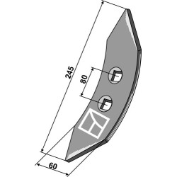 Soc de cultivateur BBG 245mm - Fortschritt