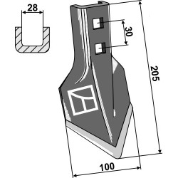 Soc de cultivateur Lilla-Harrie 205mm