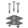 Bride de fixation 165x15x100
