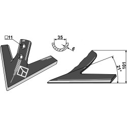 Soc triangulaire 250mm