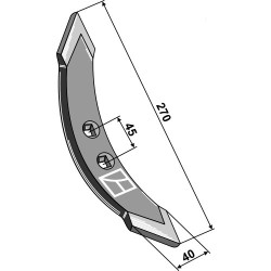 Soc de cultivateur 270mm - Maschio / Gaspardo - F20120014R