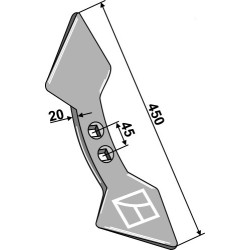 Soc double-coeur 450mm