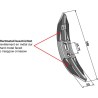 Soc de cultivateur 360mm - revêtement carbure - Amazone / BBG