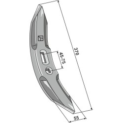 Soc de cultivateur 370mm - Amazone / BBG - HC119