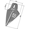Soc triangulaire 295mm - Amazone / BBG - HC120