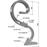 Dent à grand ressort avec soc - Farmet Kompaktomat - 3000299