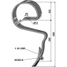 Dent élastique avec soc - Rau - 12144