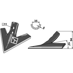 Soc triangulaire 200mm