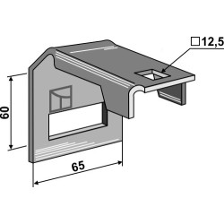 Bride de fixation pour dent 45x10 - Väderstad - 400528-1 / 430700-1