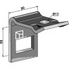 Bride de fixation pour dent 60x12
