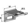 Bride de fixation pour dent 32х10